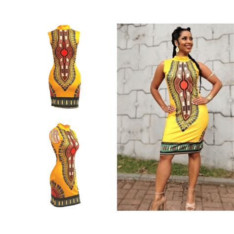 vestidos afros curtos